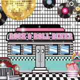 Allenjoy 1950S Rock N Roll Diner Photography Backdrop Gbsx-00533