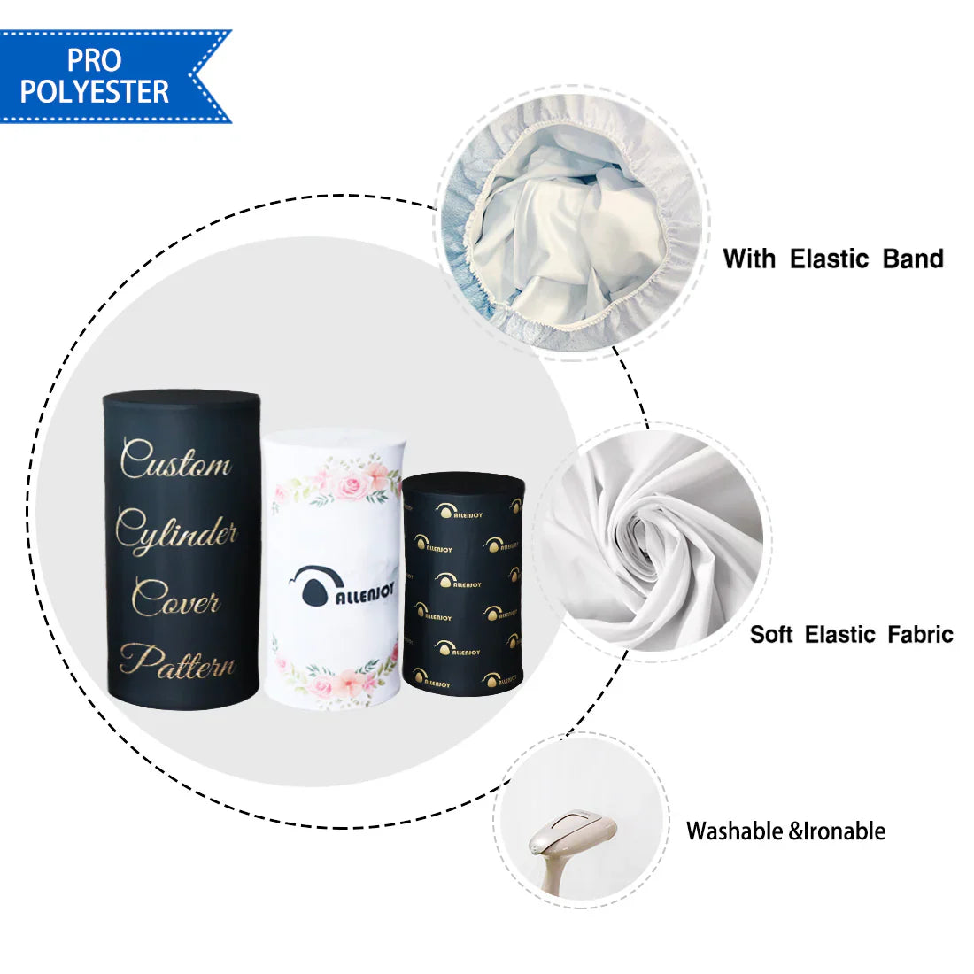 Friendly Neighborhood Custom Round Backdrop With Plinths AS-DLZ-4c8127