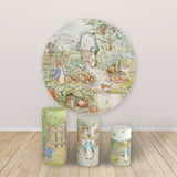 Rabbit Tales Custom Round Backdrop With Plinths AS-DLZ-53b890