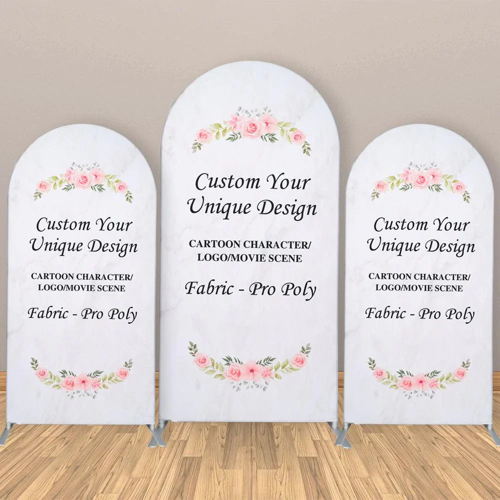 Allenjoy Personalized Custom Rustic Wood Arch Covers Set DLZ-e2b9fa