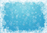 Ice Blue Winter Backdrop
