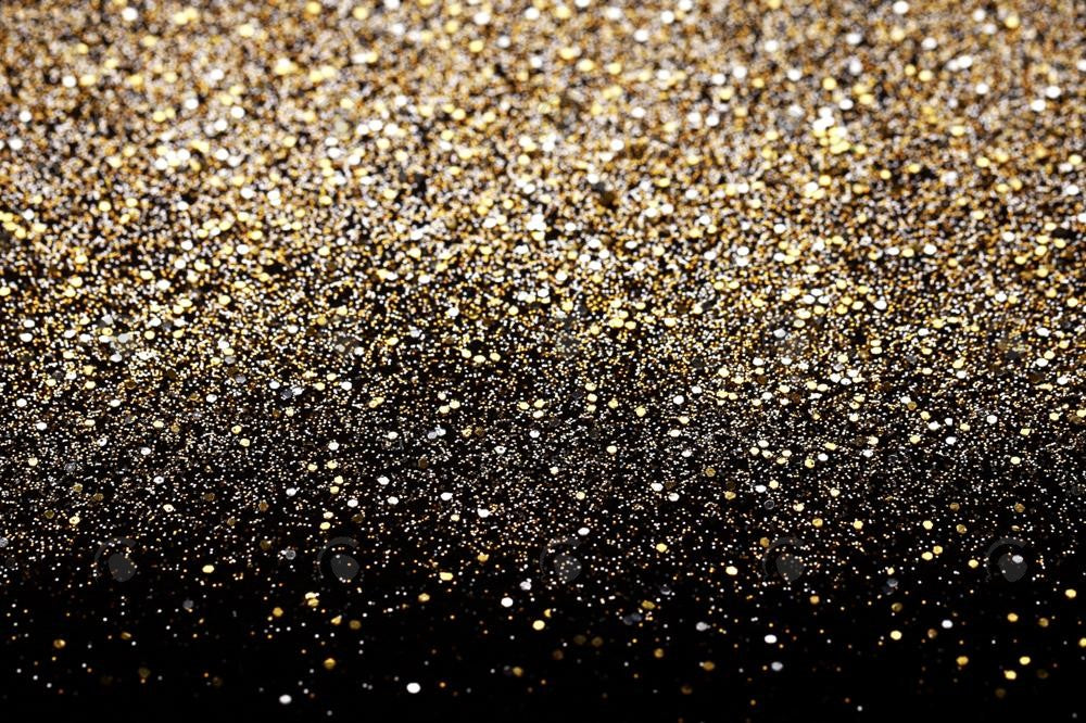 Black And Gold Glitter Backdrop