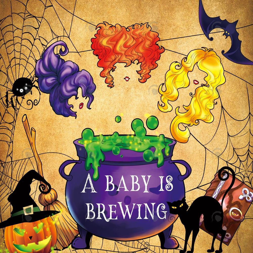 Allenjoy A Baby Is Brewing Photography Backdrop Gbsx-00217