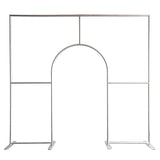Allenjoy 10X9FT Wedding Party Flower Arch Frame Welcome Stand Door
