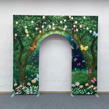 Allenjoy 10X9FT Wedding Party Flower Arch Frame Welcome Stand Door