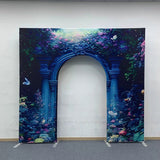 Allenjoy 10X9FT Wedding Party Flower Arch Frame Welcome Stand Door