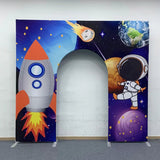 Allenjoy 10X9FT Wedding Party Flower Arch Frame Welcome Stand Door