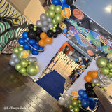 Allenjoy 10X9FT Wedding Party Flower Arch Frame Welcome Stand Door