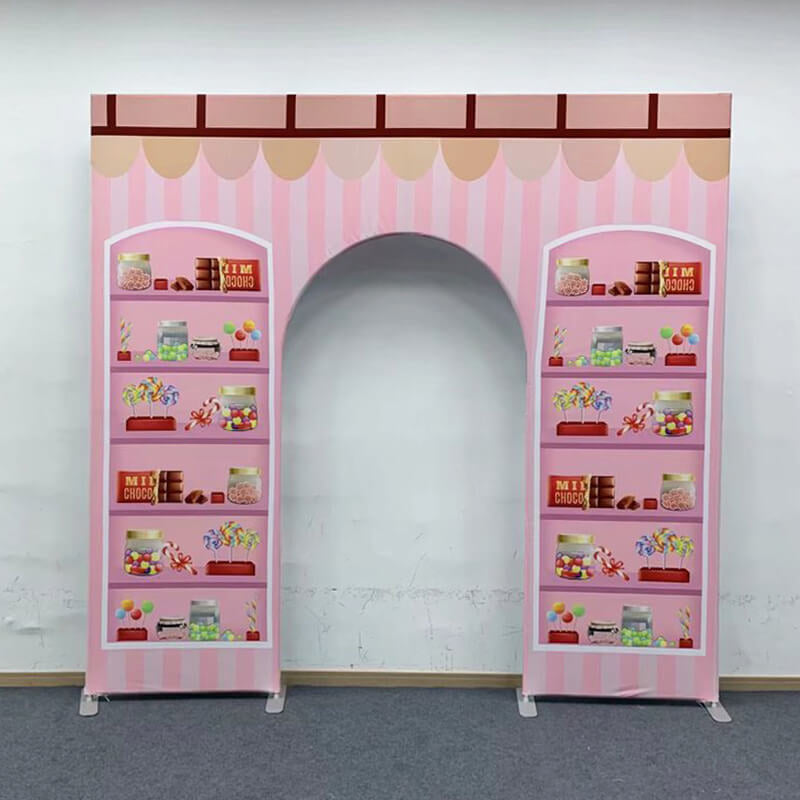 Allenjoy 10X9FT Wedding Party Flower Arch Frame Welcome Stand Door