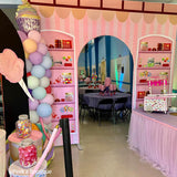 Allenjoy 10X9FT Wedding Party Flower Arch Frame Welcome Stand Door