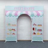 Allenjoy 10X9FT Wedding Party Flower Arch Frame Welcome Stand Door