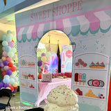 Allenjoy 10X9FT Wedding Party Flower Arch Frame Welcome Stand Door