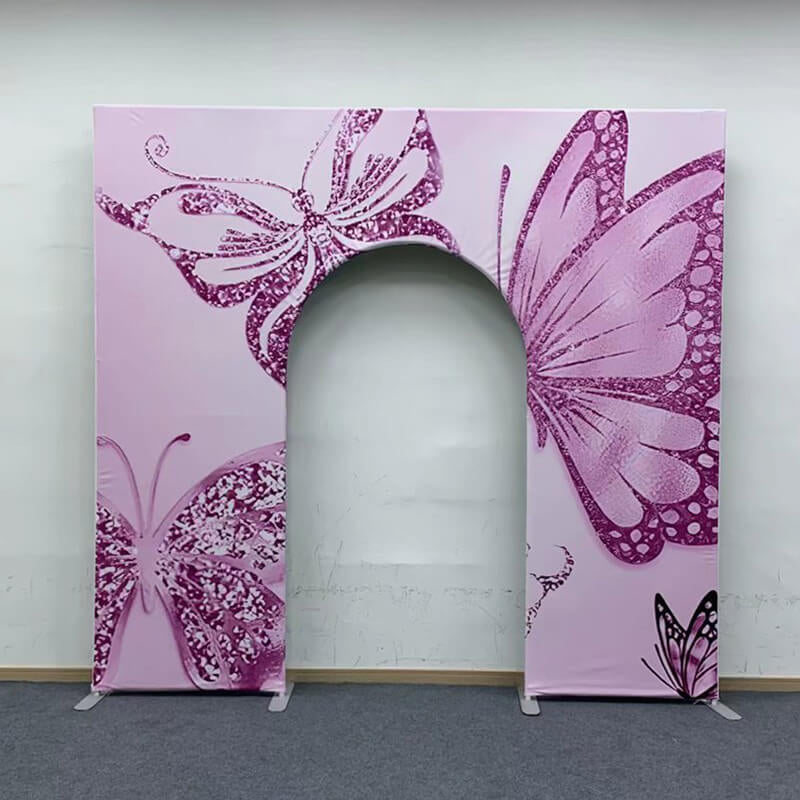 Allenjoy 10X9FT Wedding Party Flower Arch Frame Welcome Stand Door