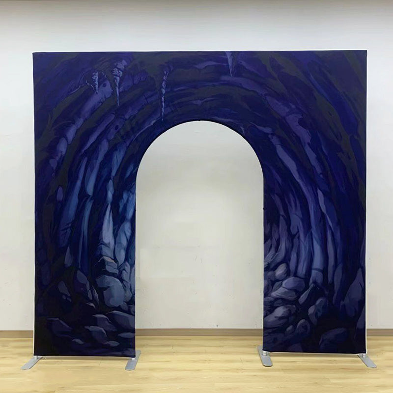 Allenjoy 10X9FT Wedding Party Flower Arch Frame Welcome Stand Door