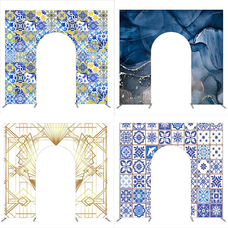 Allenjoy 10X9FT Wedding Party Flower Arch Frame Welcome Stand Door