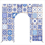 Allenjoy 10X9FT Wedding Party Flower Arch Frame Welcome Stand Door
