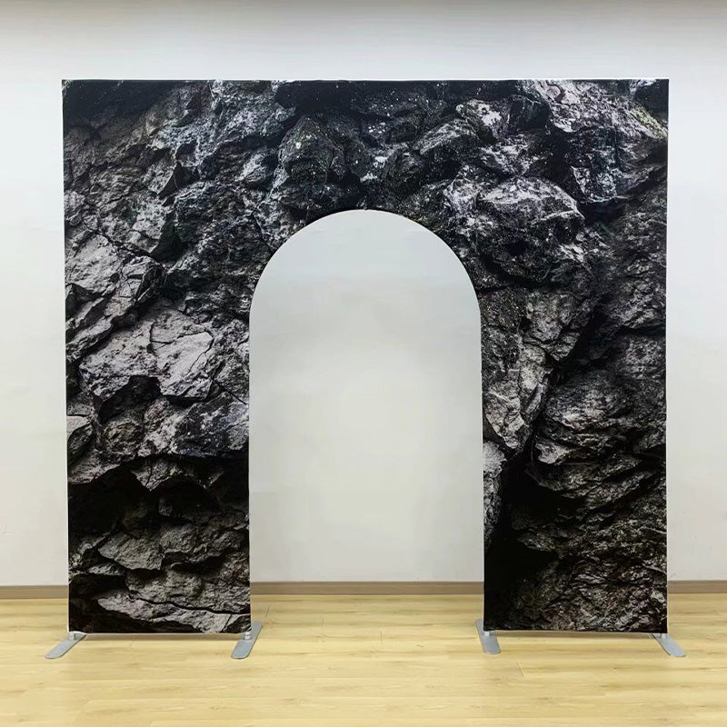 Allenjoy 10X9FT Wedding Party Flower Arch Frame Welcome Stand Door