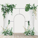 Allenjoy 10X9FT Wedding Party Flower Arch Frame Welcome Stand Door