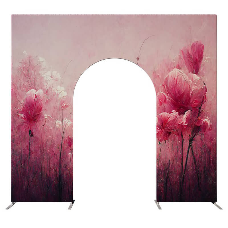 Allenjoy 10X9FT Wedding Party Flower Arch Frame Welcome Stand Door