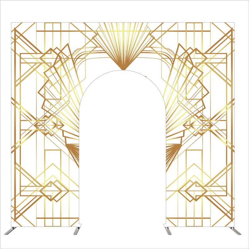 Allenjoy 10X9FT Wedding Party Flower Arch Frame Welcome Stand Door