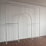 Allenjoy 10X9FT Wedding Party Flower Arch Frame Welcome Stand Door