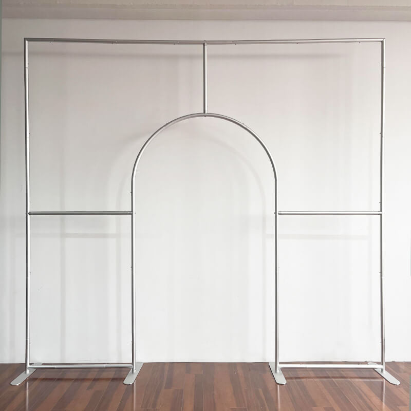 Allenjoy 10X9FT Wedding Party Flower Arch Frame Welcome Stand Door