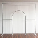 Allenjoy 10X9FT Wedding Party Flower Arch Frame Welcome Stand Door