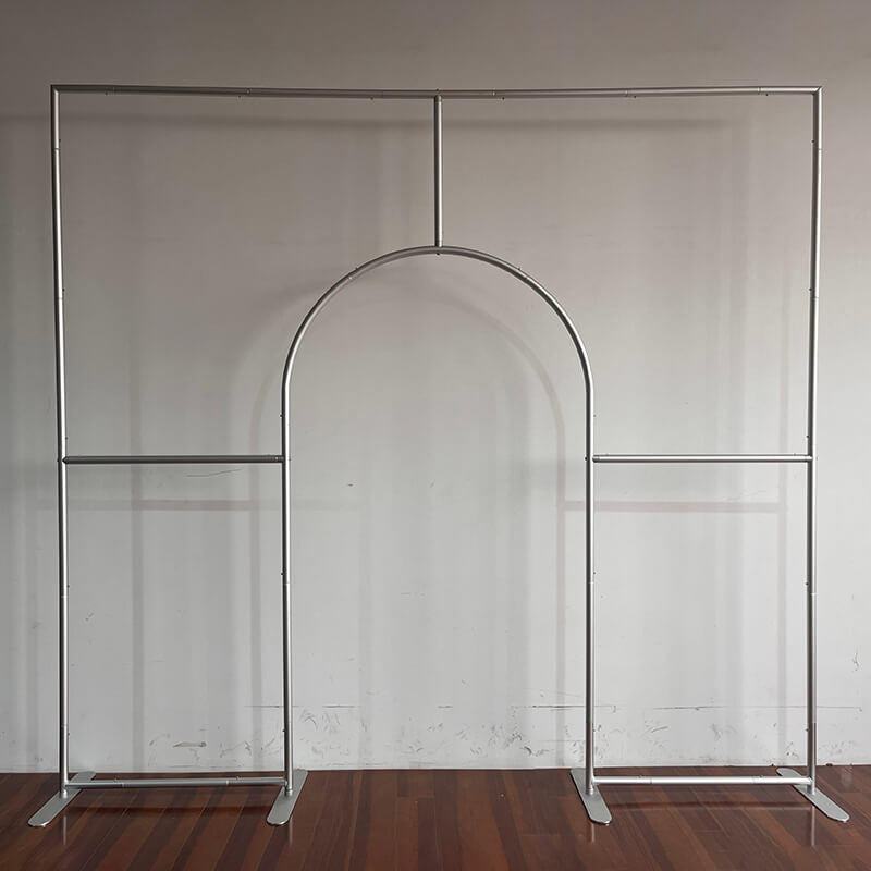 Allenjoy 10X9FT Wedding Party Flower Arch Frame Welcome Stand Door