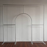 Allenjoy 10X9FT Wedding Party Flower Arch Frame Welcome Stand Door