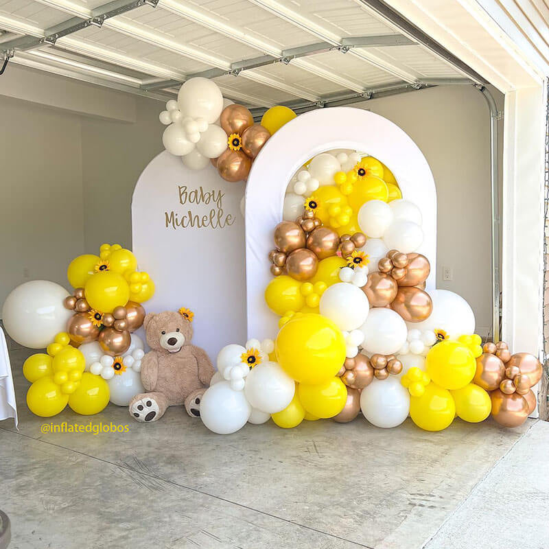 Allenjoy 5X7.5FT Open Wall With Backdrop Cover For Party Decoration