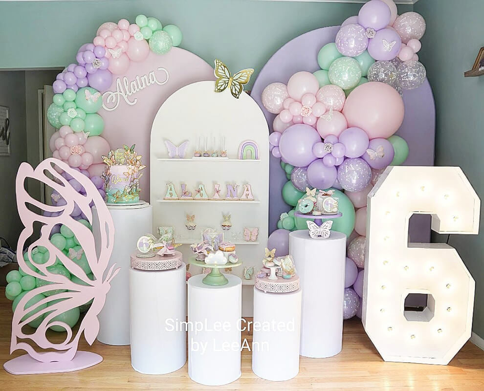 Allenjoy 5X7.5FT Open Wall With Backdrop Cover For Party Decoration