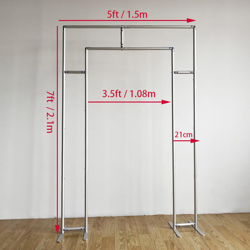 Allenjoy 5X7FT Rectangle Open Wall With Cover
