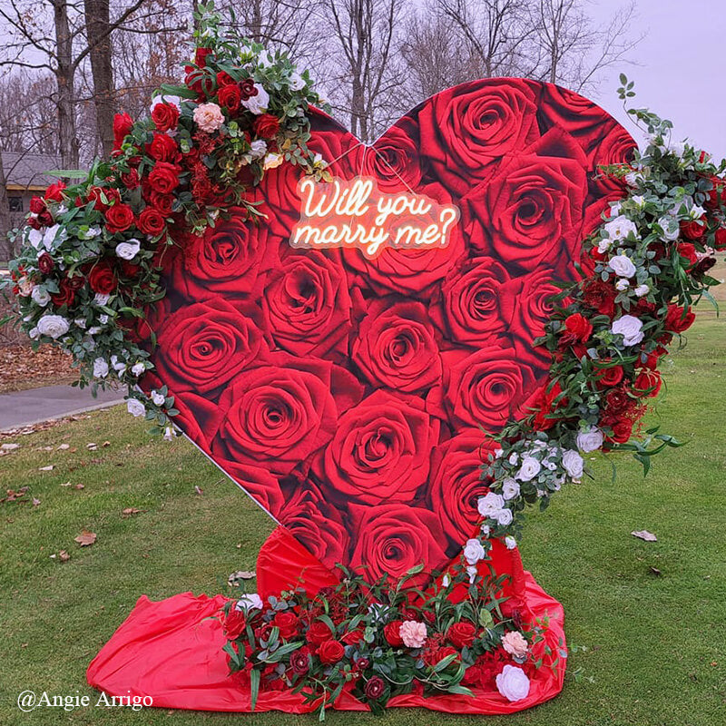 Allenjoy 6.5FT Heart Shape Stand