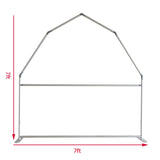 Allenjoy 7X7FT Barn Backdrop Stand Birthday Party Decoration Prop