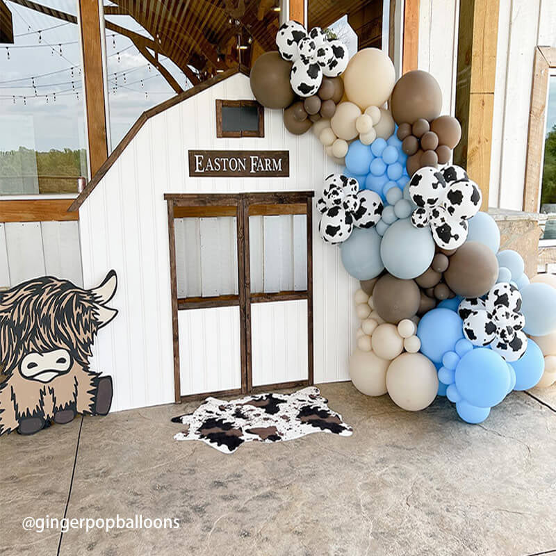 Allenjoy 7X7FT Barn Backdrop Stand Birthday Party Decoration Prop