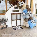 Allenjoy 7X7FT Barn Backdrop Stand Birthday Party Decoration Prop