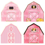 Allenjoy 7X7FT Barn Backdrop Stand Birthday Party Decoration Prop