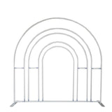 Allenjoy 7X7FT Hollow Rainbow Arch Backdrop Party Decoration Props