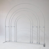Allenjoy 7X7FT Hollow Rainbow Arch Backdrop Party Decoration Props