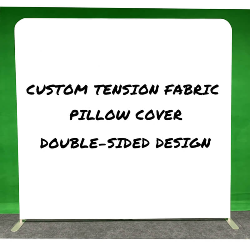 Allenjoy 8X7.5FT Double-Sided Tension Fabric Pillow Backdrop Cover And Stand