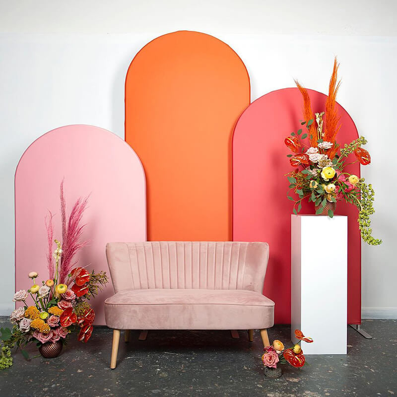 Allenjoy Chiara Arch Backdrop Set For Event Decoration And Wedding Photography