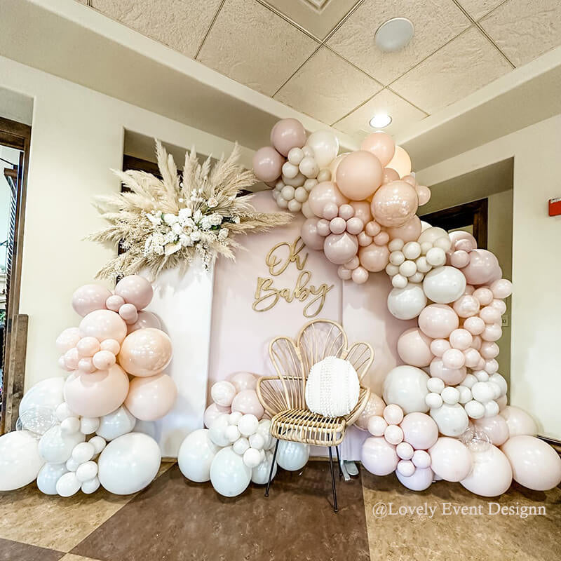 Allenjoy Chiara Arched Backdrop Wall Set Birthday&Baby Shower&Wedding Party Decoration
