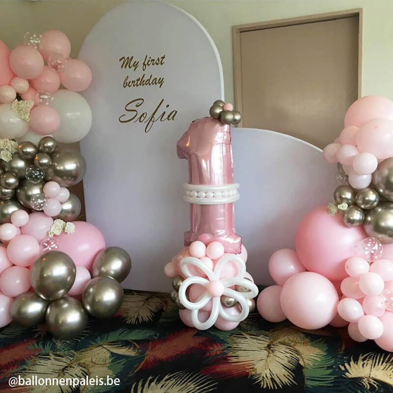 Allenjoy Chiara Arched Backdrop Wall Set Birthday&Baby Shower&Wedding Party Decoration