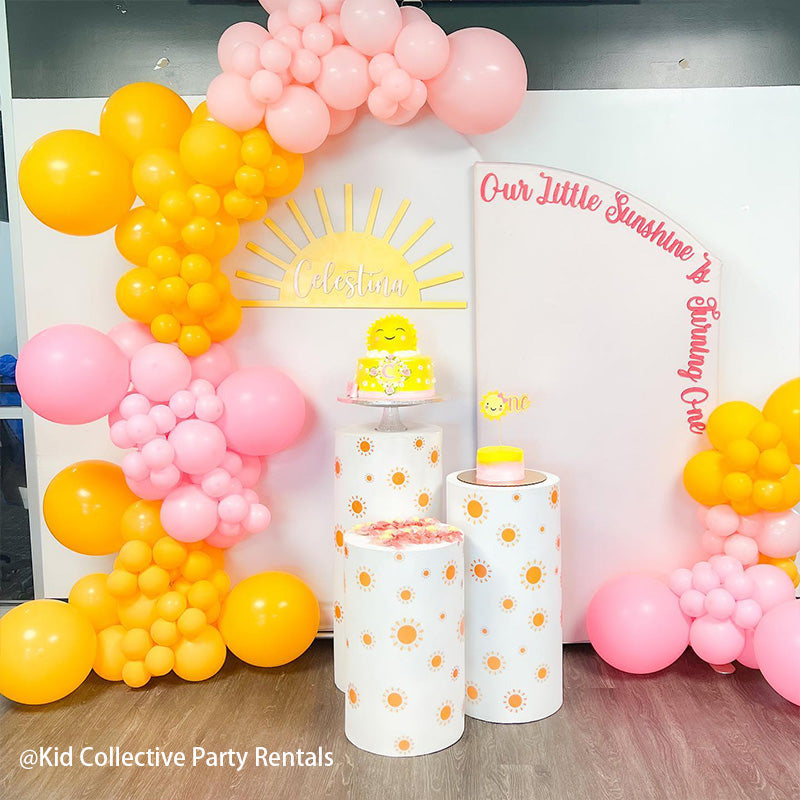 Allenjoy Chiara Arched Backdrop Wall Set Birthday&Baby Shower&Wedding Party Decoration