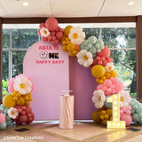 Allenjoy Chiara Arched Backdrop Wall Set Birthday&Baby Shower&Wedding Party Decoration