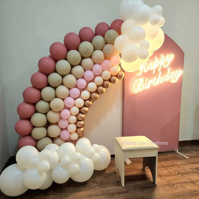 Allenjoy Chiara Arched Backdrop Wall Set Birthday&Baby Shower&Wedding Party Decoration