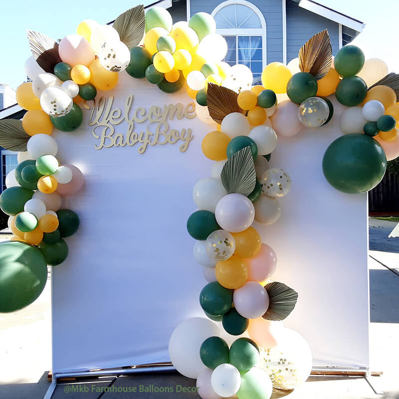 Allenjoy Chiara Arched Backdrop Wall Set Birthday&Baby Shower&Wedding Party Decoration