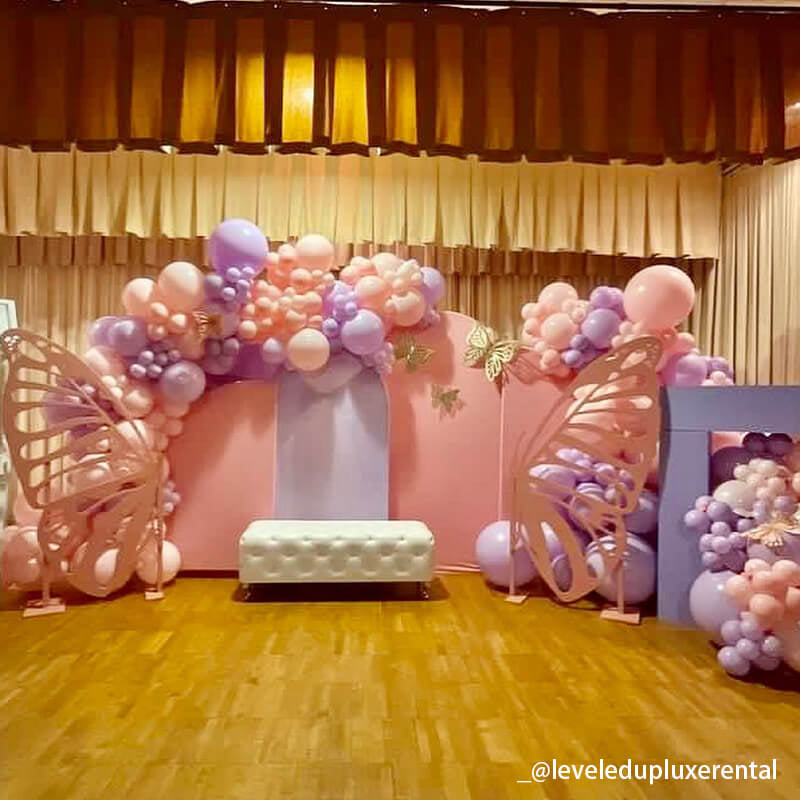 Allenjoy Chiara Arched Backdrop Wall Set Birthday&Baby Shower&Wedding Party Decoration