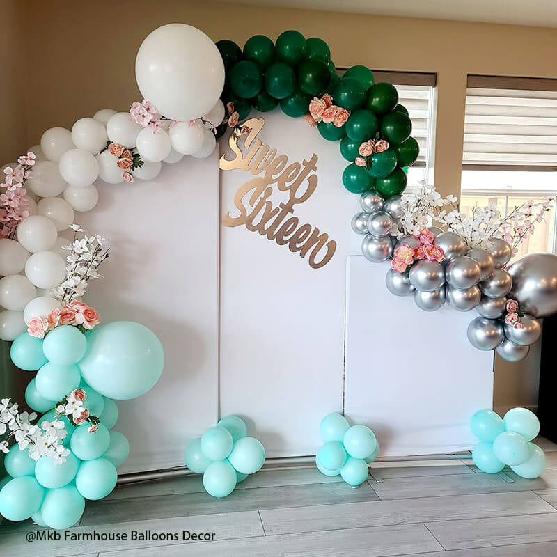 Allenjoy Chiara Arched Backdrop Wall Set Birthday&Baby Shower&Wedding Party Decoration