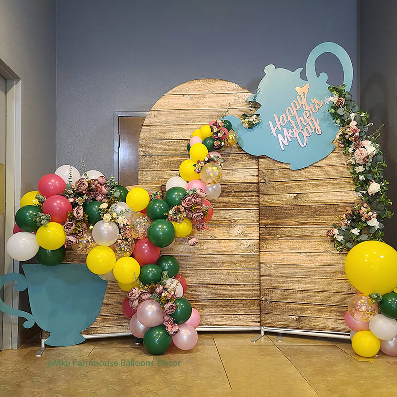 Allenjoy Chiara Arched Backdrop Wall Set Birthday&Baby Shower&Wedding Party Decoration